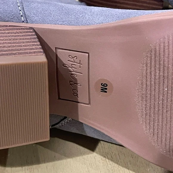 NWT Style and Co Gray Suede Boots - Picture 7 of 7